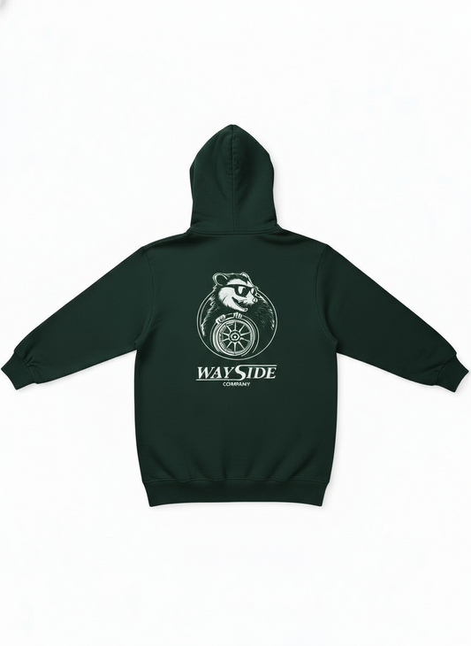 Green "OG" Design Zip-Up Hoodie