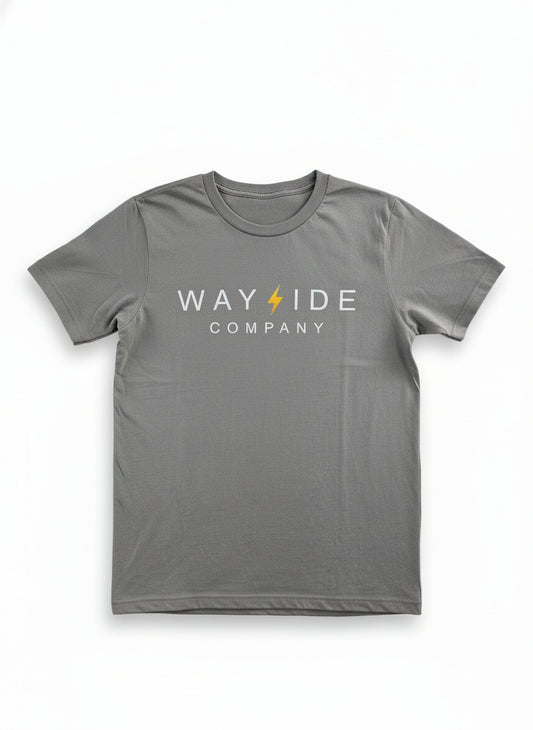 Gray "Throwback" Design T-Shirt