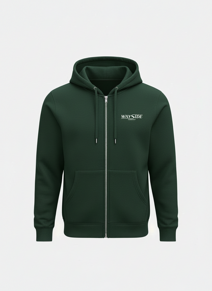 Green "OG" Design Zip-Up Hoodie