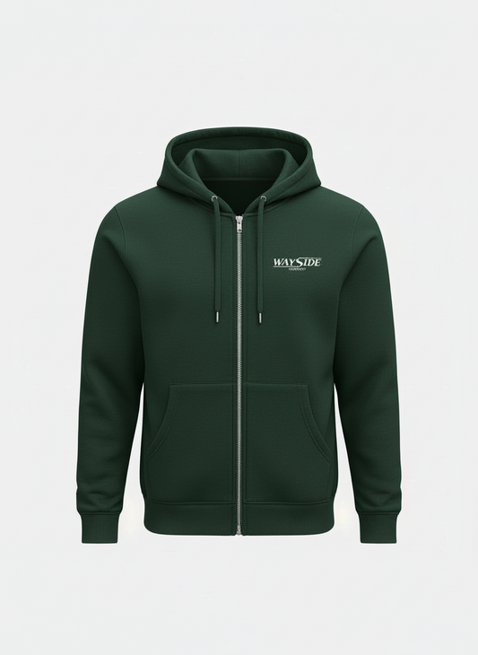Green "OG" Design Zip-Up Hoodie
