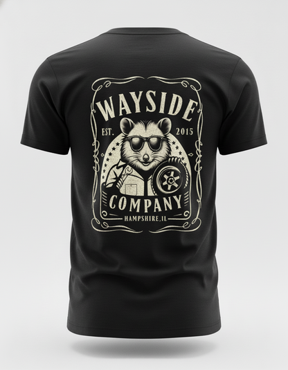 Black "JD" Design T-Shirt