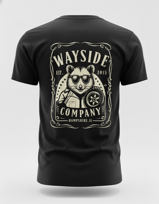 Black "JD" Design T-Shirt